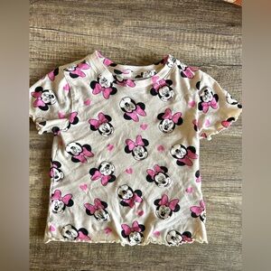 Disney Minnie Boxy Crop Shirt